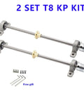 Kick Your 3D Printer Up A Notch With This Premium T8 Lead Screw Kit Featuring Two 1000mm X 2mm Pitch Rods, Dual KFL08 Flange And KP08 Pillow Block Bearings Plus A Smooth 5x8 Coupler For Epic Z Axis Precision And Reliability Anytime.