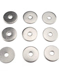 Stainless Steel Flat Washers Set 70 Pieces 7 Size Assortment A2-70 Large Washers With Smooth Surface Protecting Parts And Screws For Cars Trucks Machinery Construction Equipment Marine And Industrial, 7 sizes