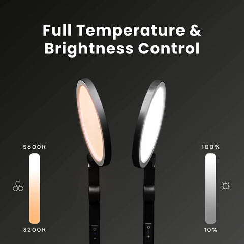 LED Desk Lamp For Home Office With Dimmable Brightness And Adjustable Color Temperature USB Charging Port on dark background.