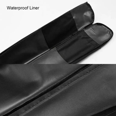 Canvas Sword Bag For Iaido Practice And LARP Gear waterproof liner details close-up