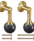 Two Pack Brass Cabinet Pulls With Copper Base Tear Drop Knobs For Kitchen Cabinets Dressers Closets And Cupboards Black Vintage Hardware