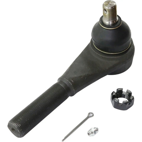Chevy Blazer 4x4 Front Inner Tie Rod End Replacement And Steering Drag Link Beefed Up Direct Fit OE Grade Steering Arm End For GMC Compatibility Rugged Off Road Reliability, black steel tie rod end with castle nut and cotter pin