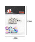 Aluminum Concave Hex Fastener Kit For Automotive Parts With M6 Bolts And Washers Easy Install Vehicle Body Mount Hardware Set For Quick Assembly And Reliable Hold In Cars Trucks And Other Rides, M6 bolts and washers in bag