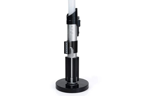 Base and hilt of Darth Vader LED Lightsaber Lamp 24 Inch Tall Desk Night Light Star Wars Decor Red Blade Standing Light