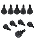10-pack 6-32 Aluminum Thumb Screws For Computer Case with textured head, easy grip, replacement for panels, PCI slots, power supply