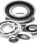 6203 2RSH Radial Deep Groove Ball Bearing With Dual Seals On Both Sides Built To Last, showcasing various bearing sizes.