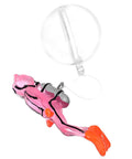 Floating Diver Aquarium Decor For Fish Tanks, Adorable Resin Diver Ornament That Glows In The Dark, Realistic Colorful Tank Ornament