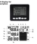 LCD display of Ultrasonic Water Level Sensor Transmitter With LCD Temperature Display Real Time Liquid Level Monitor