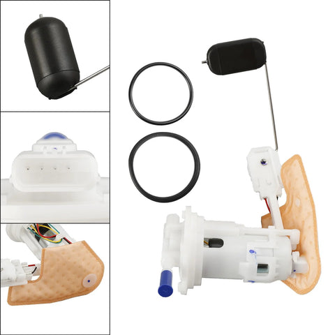 Beefed Up Fuel Pump Assembly 16700-K26-B01 for Honda MSX125 and GROM125, featuring built-in filtration and durable construction.
