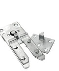 Straight Up Heavy Duty Sofa Connectors Snap Bracket Kit Locks Sectional Couch In Place Durable Steel Hinges close-up view