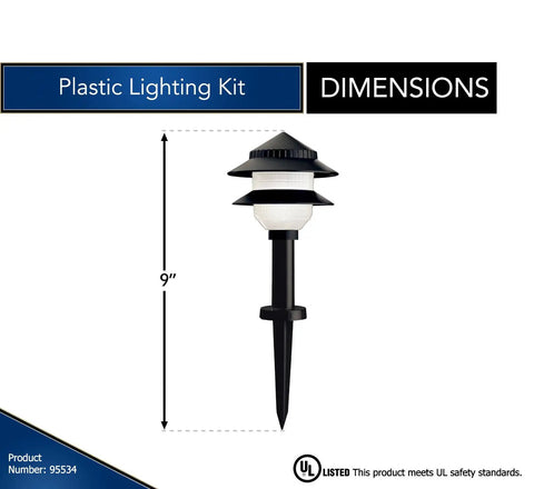 10 Lights Low Voltage Landscape Lighting Kit With Dusk To Dawn Photocell 12V 4W Incandescent White Pathway And Step Lighting For Patio Walkway And Garden For Curb Appeal Easy Install