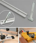 Game Changing Aluminum T Track T Slot Fixture Channel Miter Jig Slide Rail with adjustable clamp and hardware.
