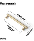 Six Pack Champagne Bronze Cabinet Pulls With Ribbed Knurl Texture And AntiFingerprint Finish Solid Zinc Alloy Kitchen Hardware 5 Inch