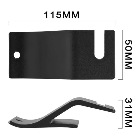 Bead Buddy Tire Installation Tool Kit For Dirt Bikes And Off Road Motocross, black metal bead removal hook, dimensions shown