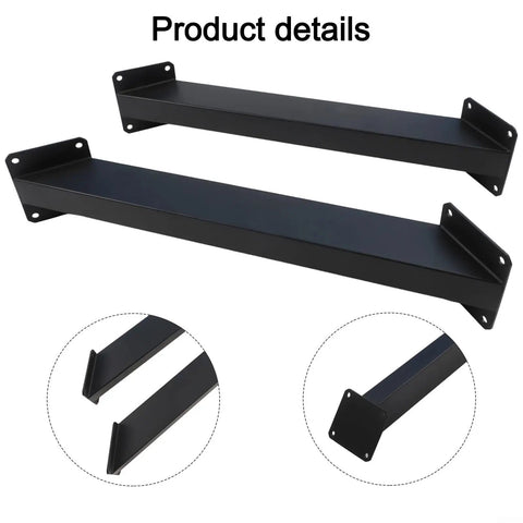 Beefy 45 Degree Angle Support Brackets For Pergola Kit And Gazebo Black Steel Corner Connectors With Screws DIY Wood Deck Tree House Reinforcement Built To Last 2 Pack