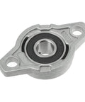 Solid Zinc Alloy Pillow Block Bearings 20mm KFL004 4 Pack Fits Skateboards Inline Skates RC Car Mini Machinery on white background