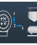 Diagram of Three Six Dimensional Multi Axis Weighing Sensor For Force And Torque Measurement 0 To 10 Kg Capacity Static Torque.