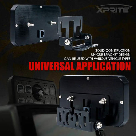 8 Gang Switch Panel Box With Digital Voltmeter And Blue LED Touch Switch Pod For Jeeps, Trucks, UTVs, SUVs, Boats, RVs
