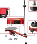 Semi Automatic Electric Stretch Film Dispenser For Pallet Wrapping With Heavy Duty Build, 25W Motor, 30 RPM, 110V, close-up details