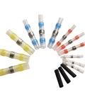 Waterproof Heat Shrink Solder Wire Connectors Sealed Butt Terminals With Hot Melt Glue Seal For Heavy Duty Electrical Wiring Repairs And Auto Connections, assorted sizes