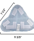 Premium Steam Pocket Replacement Mop Pads in Bright Coral, triangular microfiber pad 7.5 x 9.75 inches for Steamboy H2O X5 S302.
