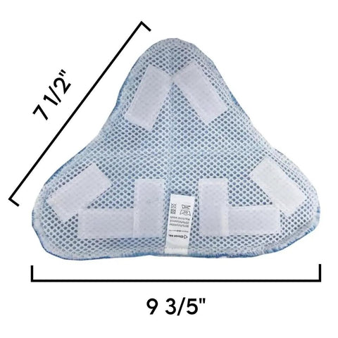 Premium Steam Pocket Replacement Mop Pads in Bright Coral, triangular microfiber pad 7.5 x 9.75 inches for Steamboy H2O X5 S302.