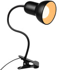 Gooseneck Clip On Desk Lamp With 360 Degree Rotation Easy Clip On Reading Light For Bedroom And Office Energy Efficient LED Clamp