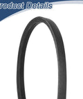 Wrapped Rubber V Belt 3L470 Three L Four Seventy Outside Circumference Forty Seven Inch With Three Eighths Inch Width And Seven Thirty Seconds Inch Height Built For Industrial Machinery And Home Shop Tools Durable Like A Workhorse With Stable Performance. black wrapped rubber V belt shown upright