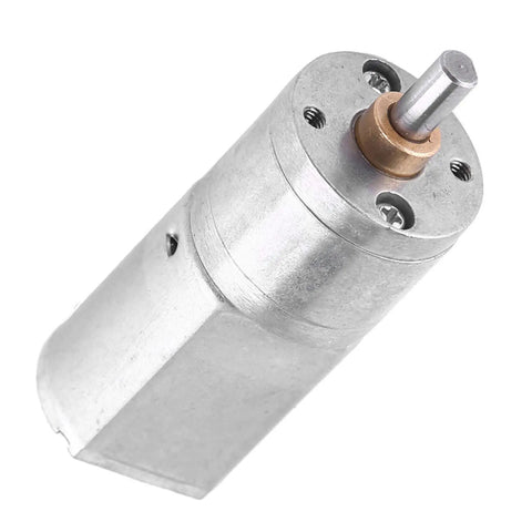 12V DC Electric Gear Motor With Worm Gear, High Torque Reversible Speed Reduction, Micro Mini Design, 20mm Shaft
