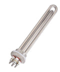 Check Out This Heavy Duty 36V Immersion Water Heater Sporting A Tough Stainless Steel Shell And Essential 1 Inch NPT Thread Setup Engineered For Savage Fast Heating Action And Rock Solid Reliability For Total Hot Water Perfection Daily, featuring a stainless steel design and 1-inch NPT threads.