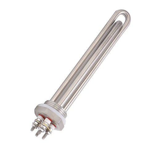 Check Out This Heavy Duty 36V Immersion Water Heater Sporting A Tough Stainless Steel Shell And Essential 1 Inch NPT Thread Setup Engineered For Savage Fast Heating Action And Rock Solid Reliability For Total Hot Water Perfection Daily, featuring a stainless steel design and 1-inch NPT threads.