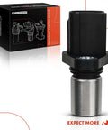 Top Quality Camshaft Position Sensor Compatible With Toyota Lexus And Other Makes Like Chevy Prizm Pontiac Vibe Scion Models Delivers Reliable Engine Performance With Easy Plug And Play Install. black metal camshaft position sensor with box