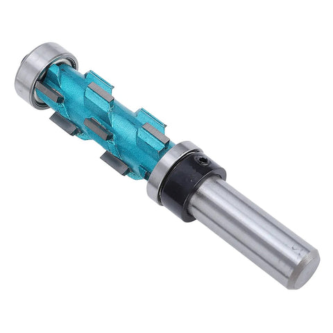 Premium Carbide Double Bearing Spiral Flush Trim Router Bit For Woodworking Pros 1/2 Inch Shank with 3/4 Inch cutting edge