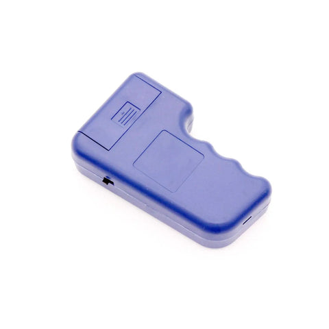 Handheld 125kHz RFID Copier And Duplicator For T5577 And EM4305 Cards device in blue, compact design for card cloning.