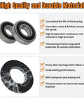 Upgraded Washer Tub Bearings And Seal Kit For Samsung Dc6200156a Heavy Duty Repair Parts featuring two durable bearings and a rubber seal.
