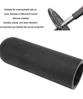 Silicone Barbell Grip Pad Anti Slip Handle Cover for Dumbbells, black, thick, 20cm length, 5cm inner diameter, gym accessory