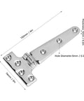Beefy Heavy Duty 316 Stainless Steel T Shape Door Hinge For Marine Lids Hatches Compartments And Doors 6 By 3 Inch Rustproof
