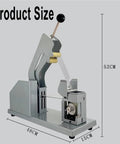 Efficient Manual Vegetable Strapping Machine For Supermarkets And Farms, 52cm height, 48cm width, steel build for produce packaging.