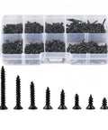 DIY Self-Tapping Screws Assortment Kit 560-Piece M2 And M3 Metal Fasteners with screws and case displayed.