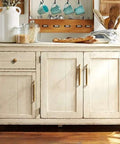Antique Brass Cabinet Knobs Zinc Alloy 6 Pack Vintage Drawer Knobs And Pulls on white rustic kitchen cabinet.