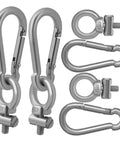 Four Piece Stainless Steel Awning Rail Stopper Eye Bolt Kit For Kayaks Motorhomes And Tents With Eyelet Bolts Heavy Duty Track Hardware And Easy Install No Fuss, stainless steel eye bolts