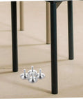 Heavy Duty Adjustable Furniture Levelers And Metal Screw Feet With Grippy Rubber Pads To Fix Wobbly Cabinets Tables Chairs And Dressers Zero Sweat Quick Install under chair legs on floor.