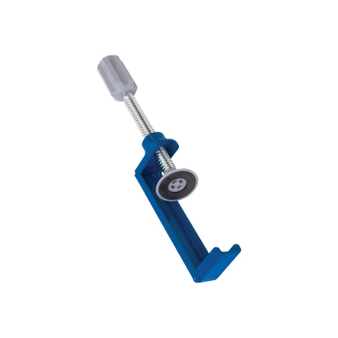 Heavy Duty Steel Pocket Hole Jig Clamp For Woodshop Workbench Compatible With 500 And 700 Series Models, blue clamp with screw.