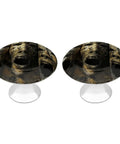 Front view of Open Mouth Mask Vintage Cabinet Knobs 2 Pack With Screws Stainless Steel And Aluminum Alloy Pulls for kitchen hardware.