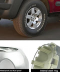 Four Pack Silver Wheel Hub Center Caps For Nissan Frontier And Xterra 2000-2004 16 Inch Wheels Fits 40315-7Z100 Easy Install