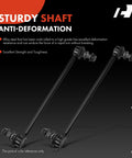 Front Sway Bar Link Stabilizer For Toyota Sienna 2011 2020 Premium End Link Kit With Greased Bushings For A Smoother Quieter Ride And Improved Handling Durable Suspension Upgrade Easy Install And Long Lasting Performance, black alloy steel pair
