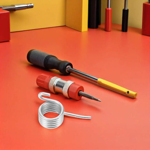 Heavy Duty 6 Pack Stainless Steel Compression Springs For Mop Bucket Replacement To Boost Water Squeeze Power And Ensure Tough Long Lasting Performance For Professional Cleaning Jobs Today.