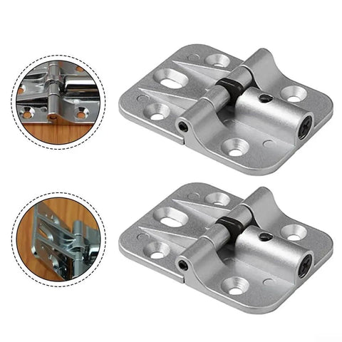 Heavy Duty Zinc Alloy Door Hinges Delivered With A Smooth Operator Feel Tough As Nails Build Precision Guide Rails And Total Silence For Any Home Makeover Project. Close-up view of silver zinc alloy hinges showing silent glide action.
