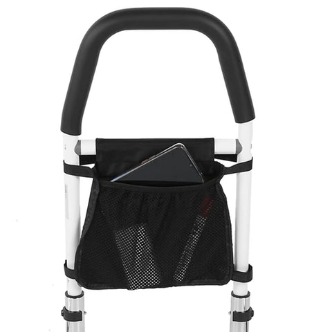 Sturdy Stainless Steel Bed Rail Safety Aid With Anti Slip Handrail For Fall Prevention And Independence, includes pouch