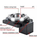 Rock Solid Cnc Hollow Rotating Table Featuring Heavy Duty Rotary Actuator And Tight Tolerance Indexing Disc For Seamless Industrial Automation And Lab Work, detailed component view.